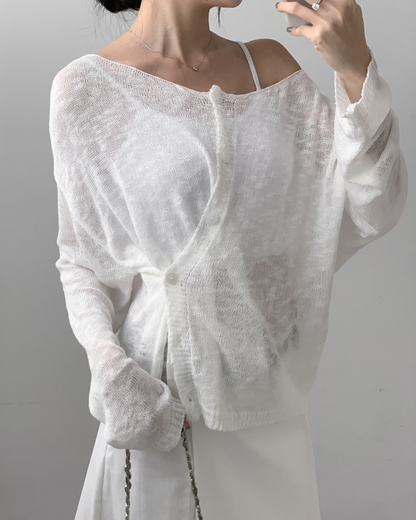 Multi-way Sheer Cardigan