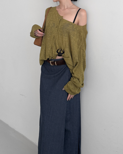 Multi-way Sheer Cardigan