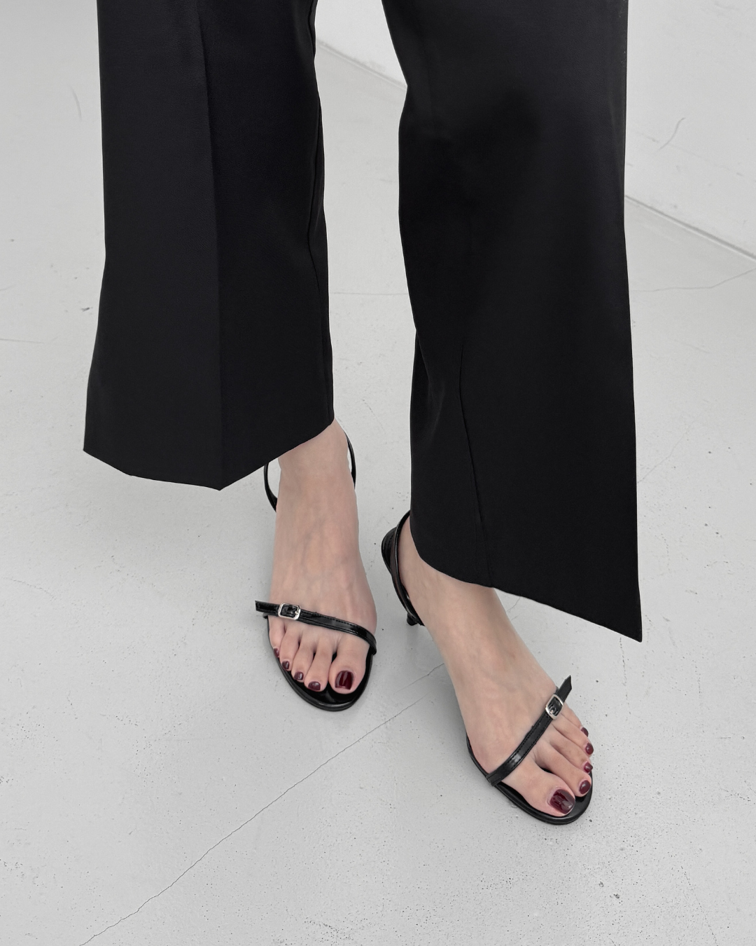 One Strap Kitten Heels
