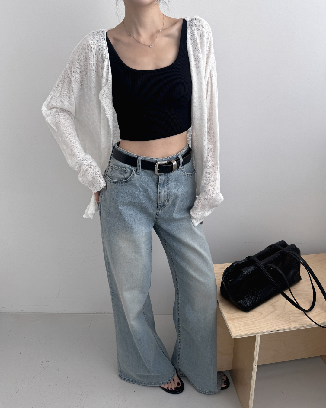 Vintage Wash Bootcut Jeans