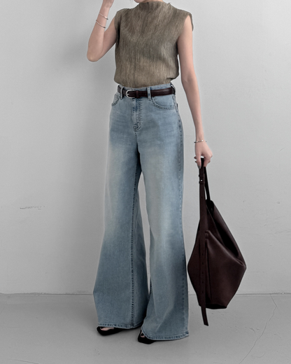 Vintage Wash Bootcut Jeans