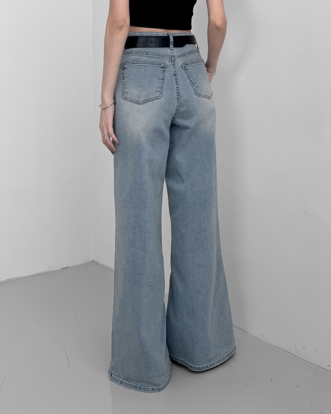 Vintage Wash Bootcut Jeans