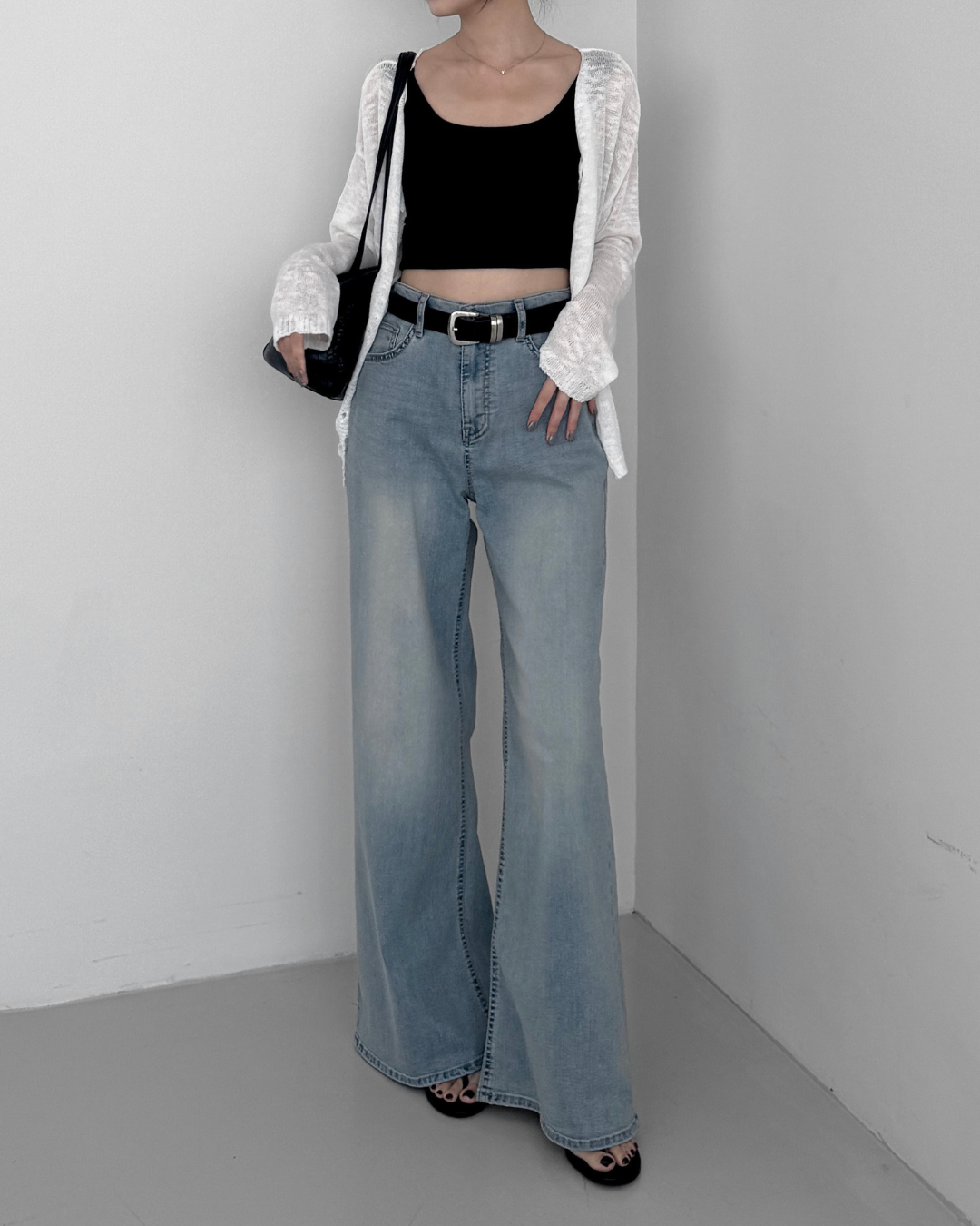 Vintage Wash Bootcut Jeans