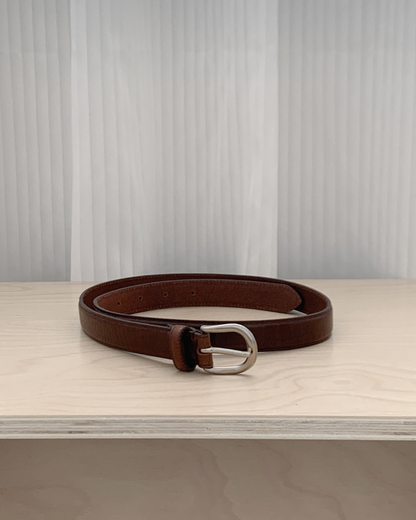 2.5cm Croc-effect Cowhide Belt