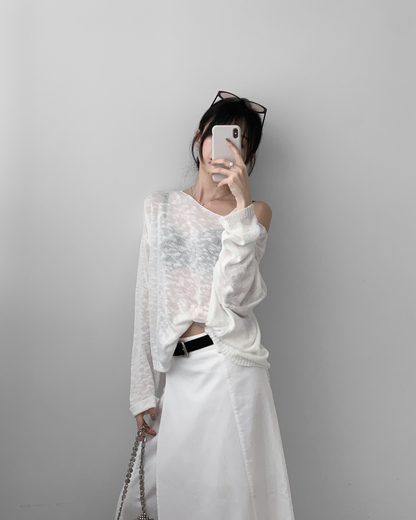 Multi-way Sheer Cardigan