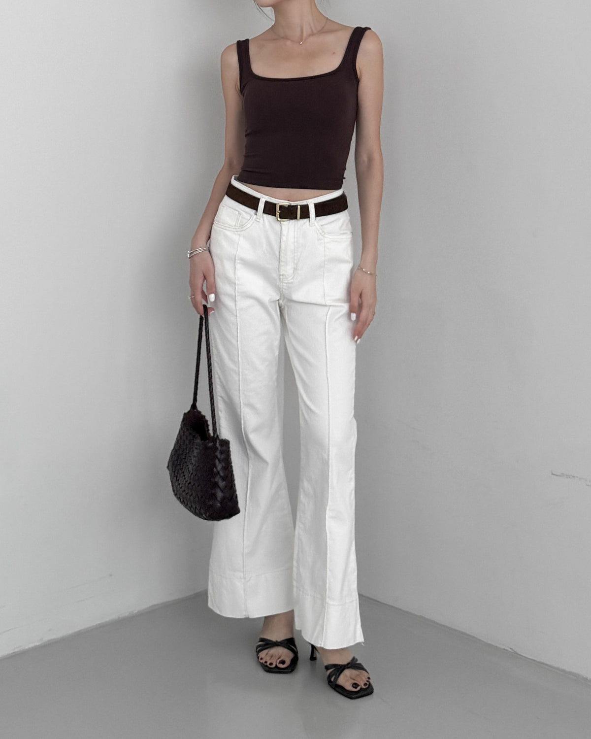 Coolmax Top Stitching Flare Pants