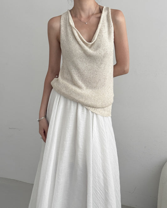 Cowl Neck Knit Top