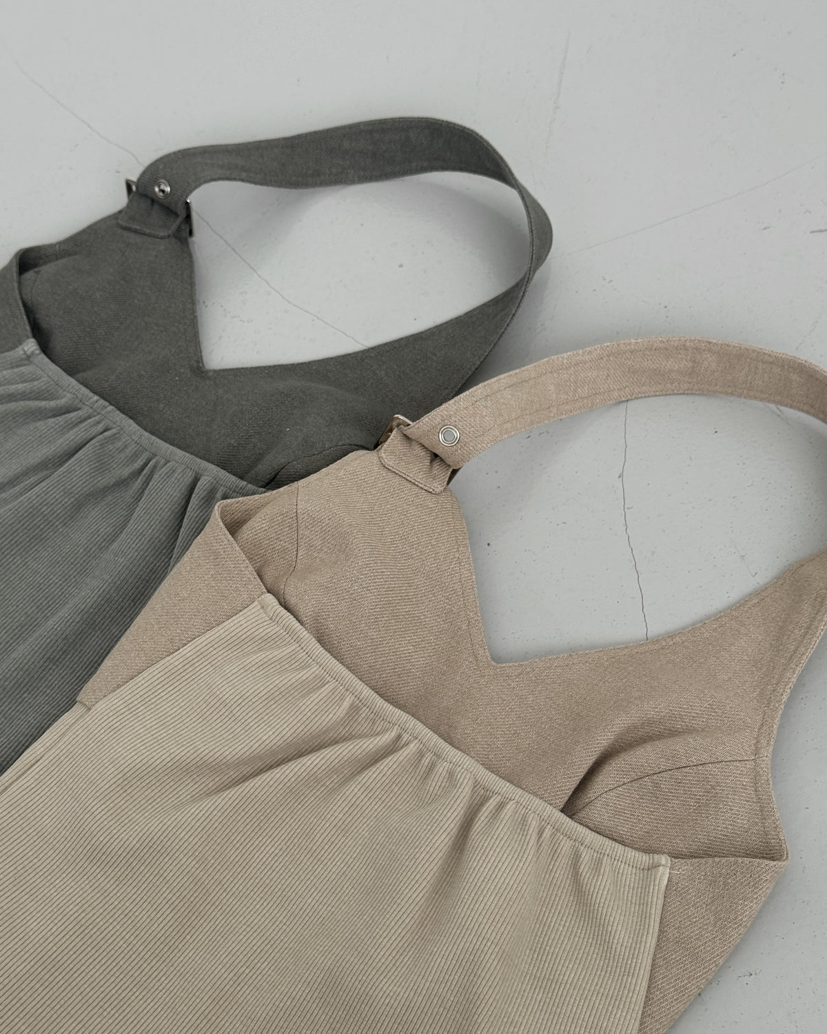 Buckle Patchwork Halter Top