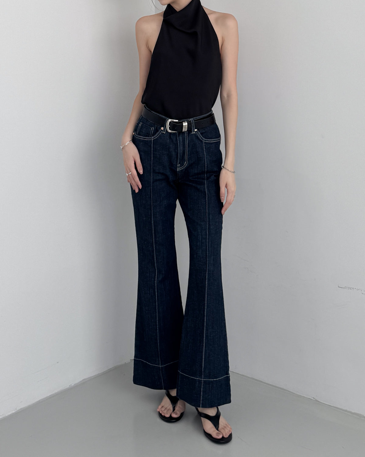 Coolmax Top Stitching Flare Pants