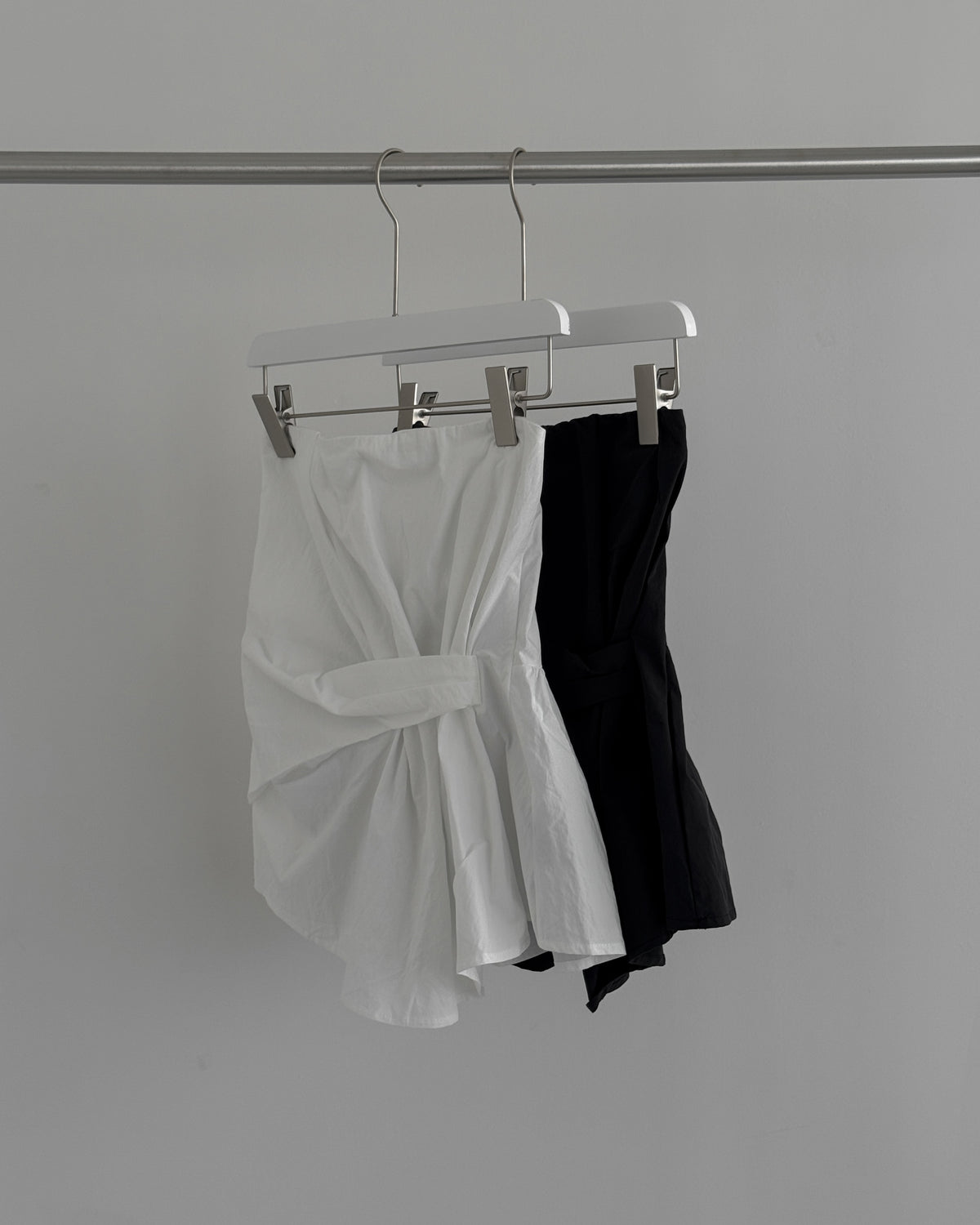 Cinched Waist Flare Tube Top