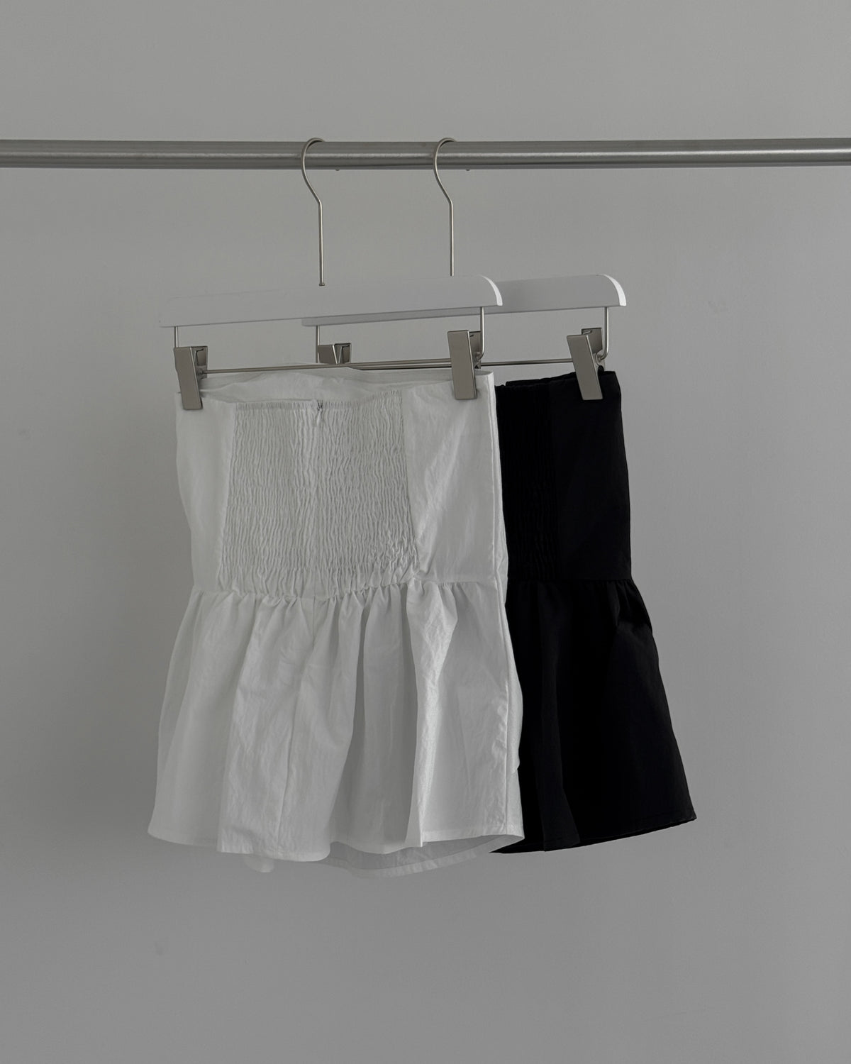 Cinched Waist Flare Tube Top