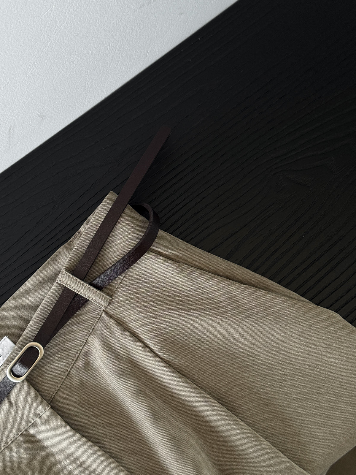 Two-pleat Trousers with Belt