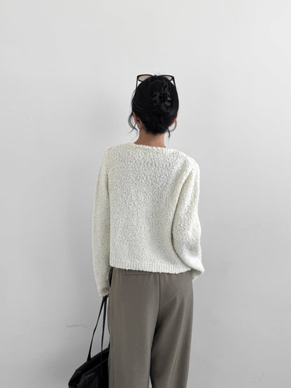 Boucle Fitted Cardigan