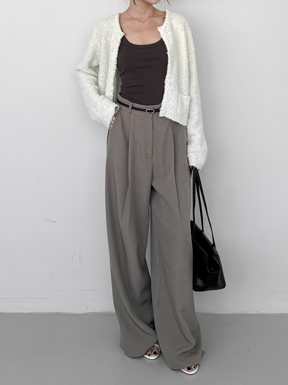 Boucle Fitted Cardigan