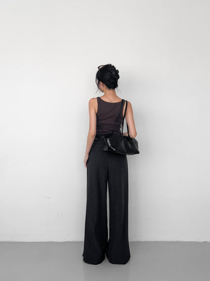 Two-pleat Trousers with Belt