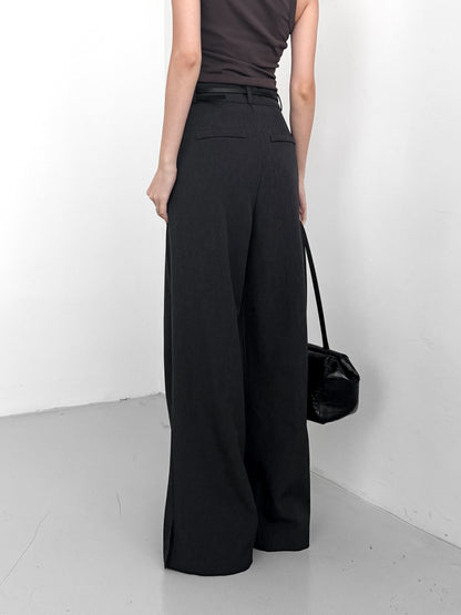 Two-pleat Trousers with Belt