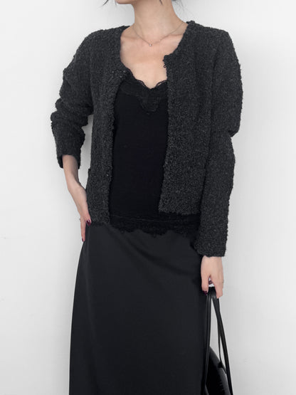 Boucle Fitted Cardigan