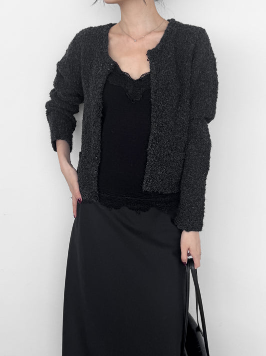 Boucle Fitted Cardigan