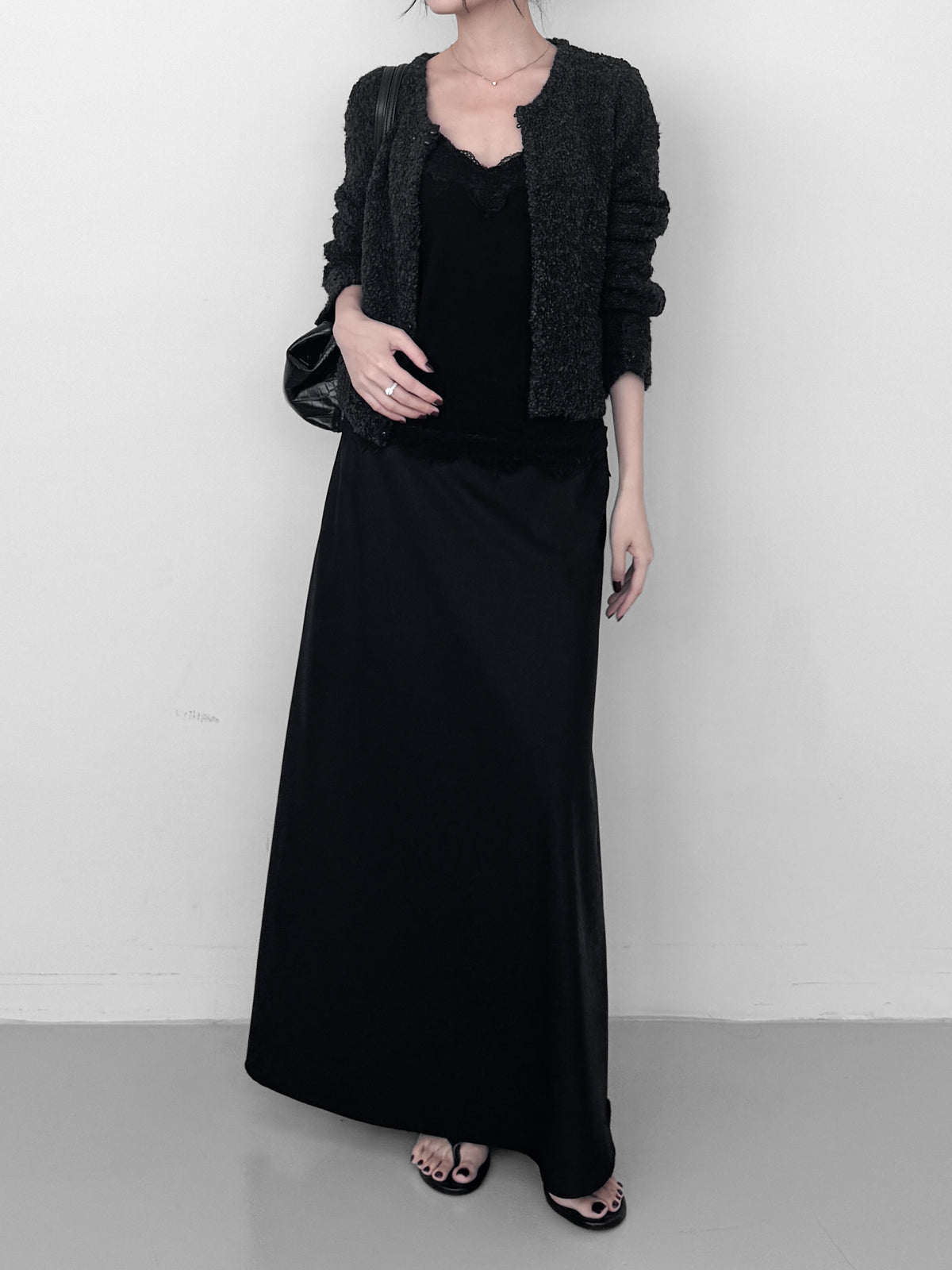 Boucle Fitted Cardigan