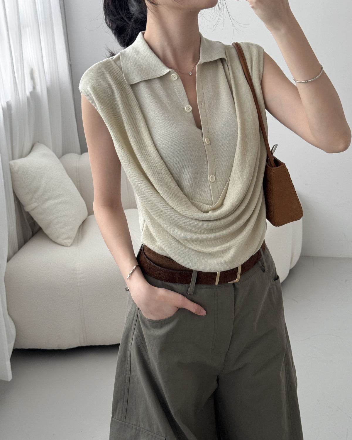 Faux Two-layer Polo Shirt