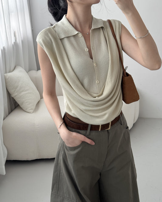 Faux Two-layer Polo Shirt