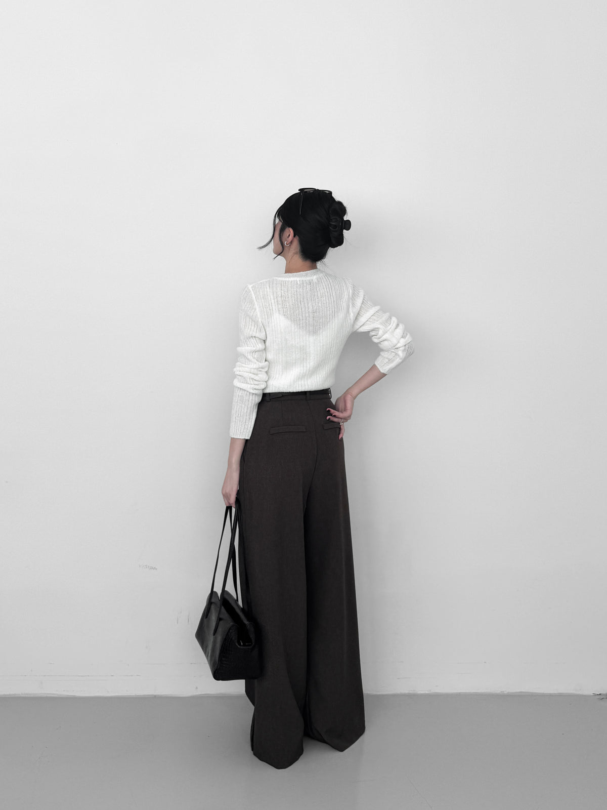 Two-pleat Trousers with Belt