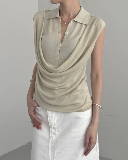 Faux Two-layer Polo Shirt