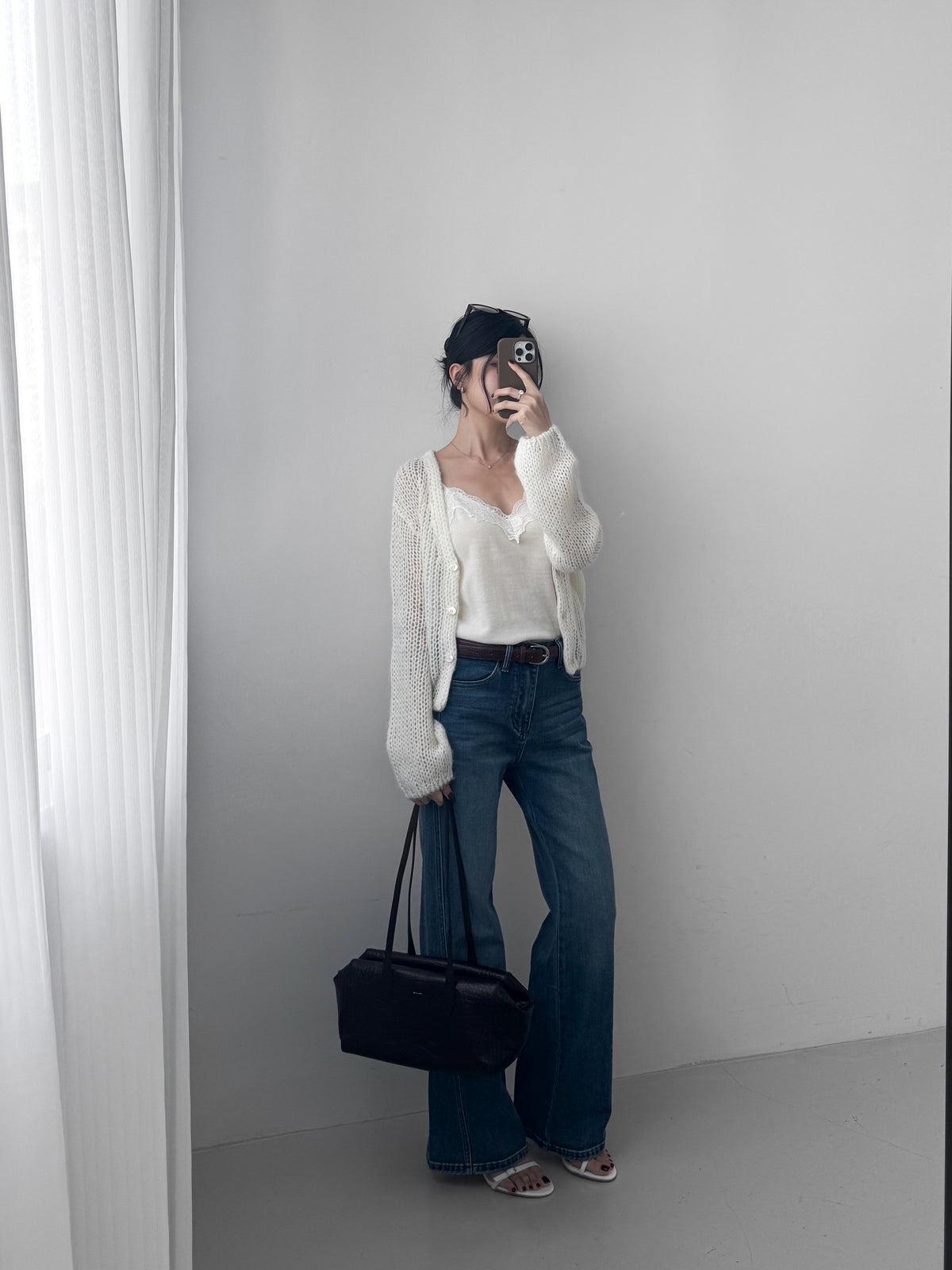 Slim Straight Cut High Waisted Jeans