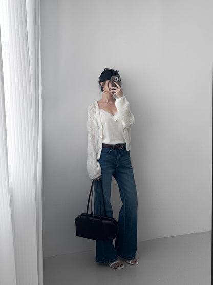 Slim Straight Cut High Waisted Jeans
