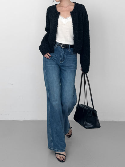Boucle Fitted Cardigan