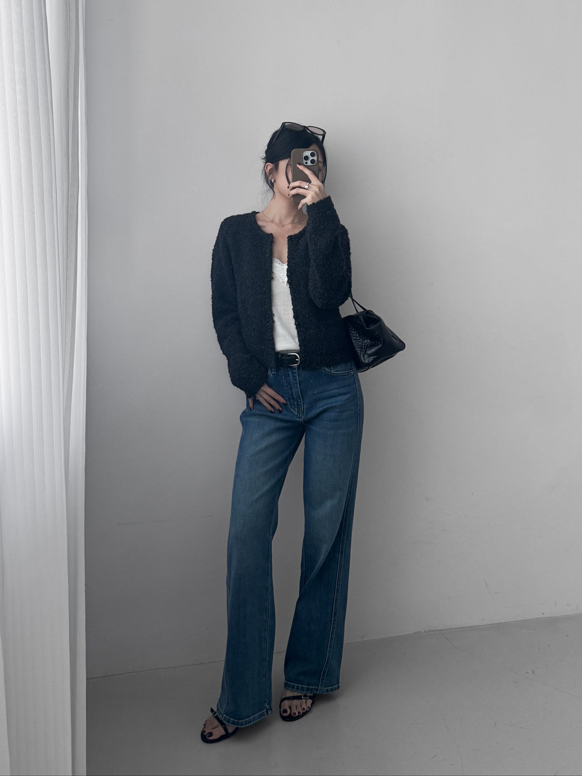 Slim Straight Cut High Waisted Jeans