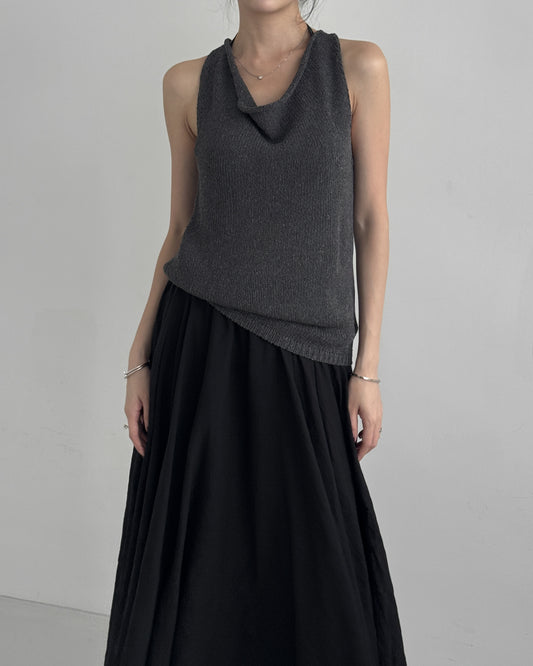 Cowl Neck Knit Top