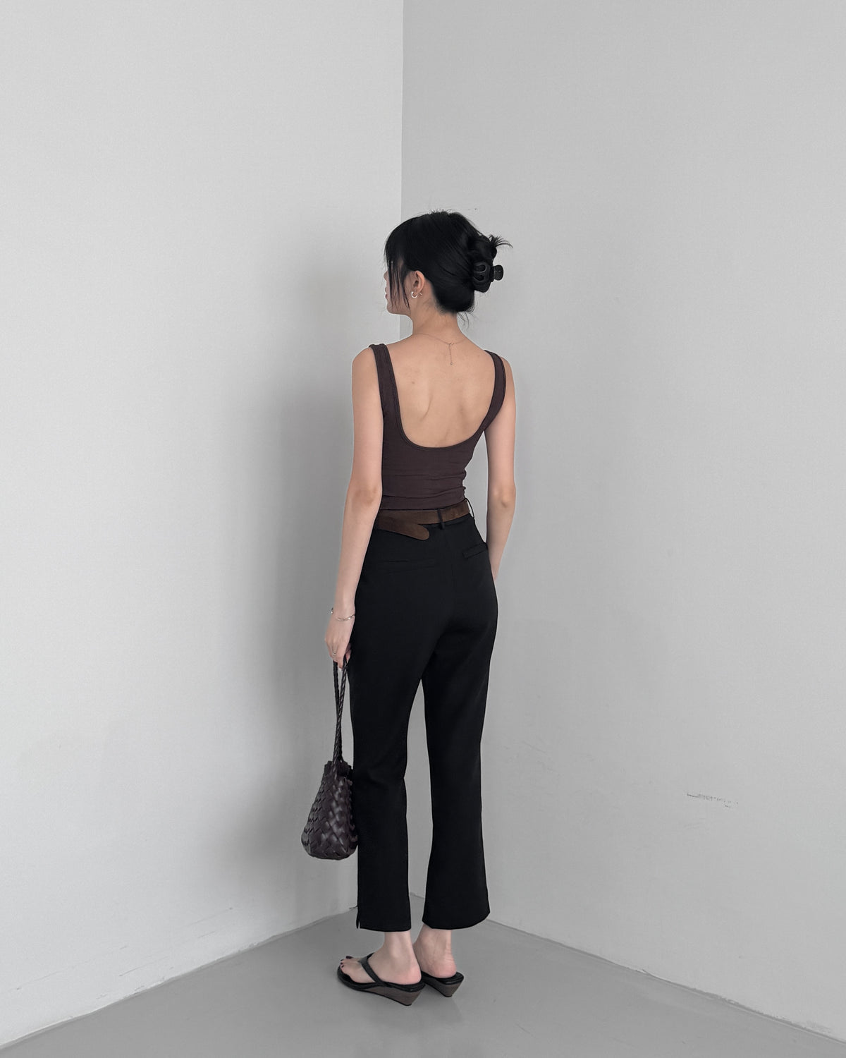 Slim Fit Capri Pants