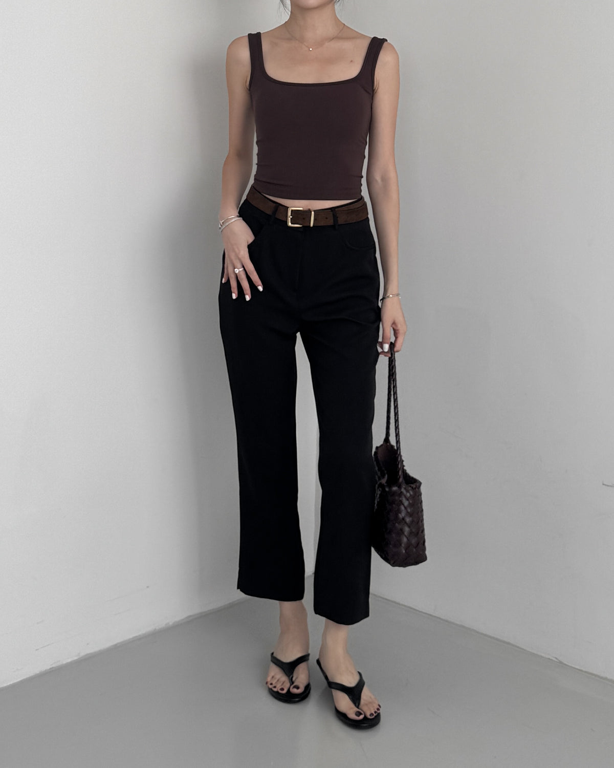 Slim Fit Capri Pants