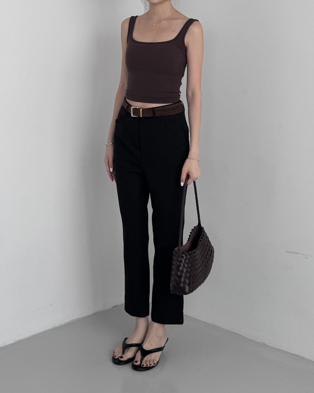 Slim Fit Capri Pants