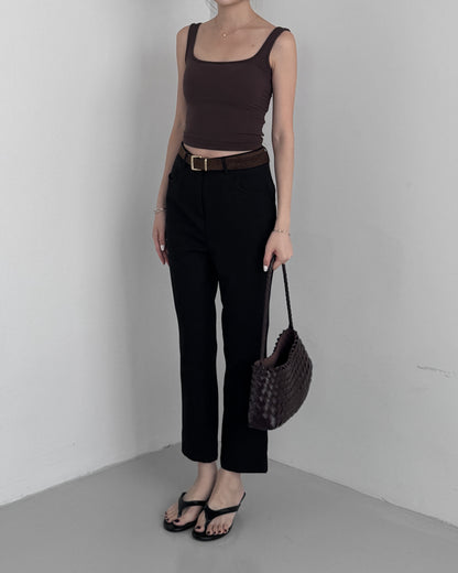 Slim Fit Capri Pants