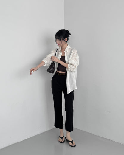 Slim Fit Capri Pants