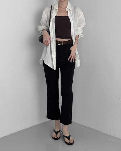 Slim Fit Capri Pants