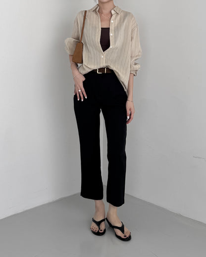 Slim Fit Capri Pants