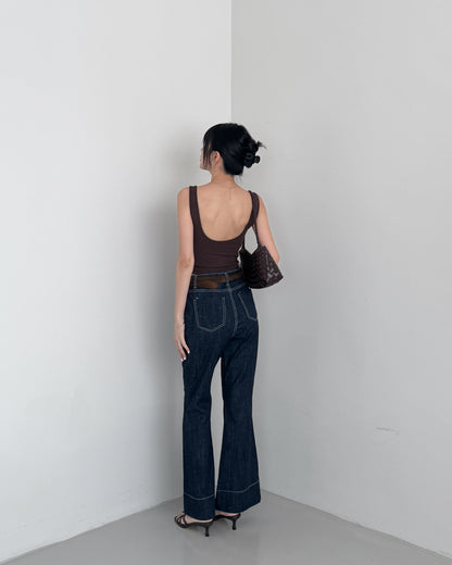 Coolmax Top Stitching Flare Pants