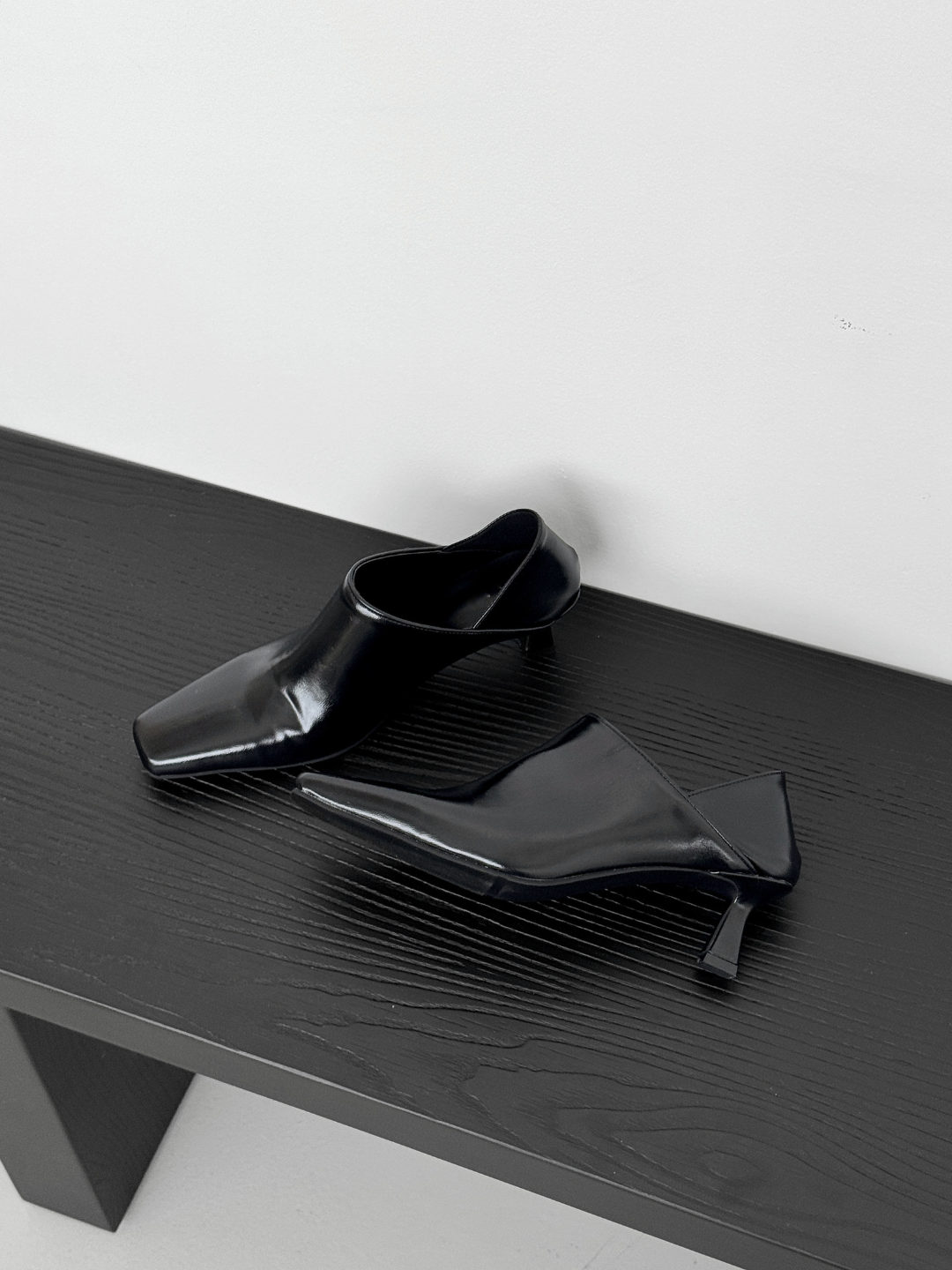 Two-way Squared Toe Heeled Mules