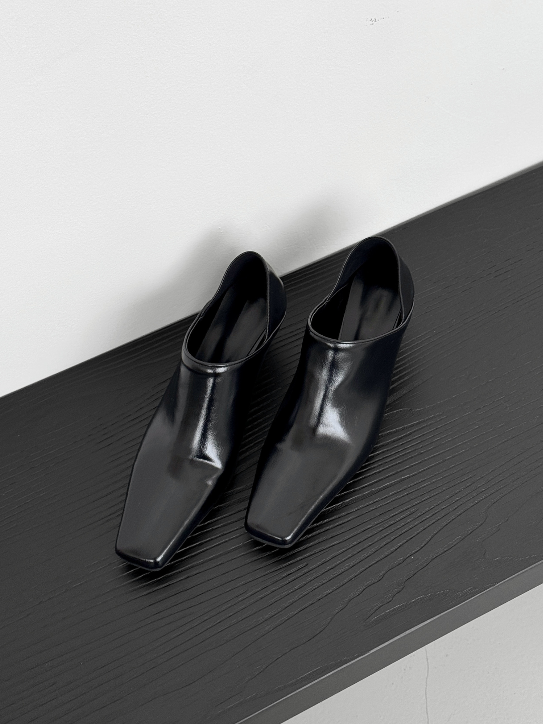Two-way Squared Toe Heeled Mules