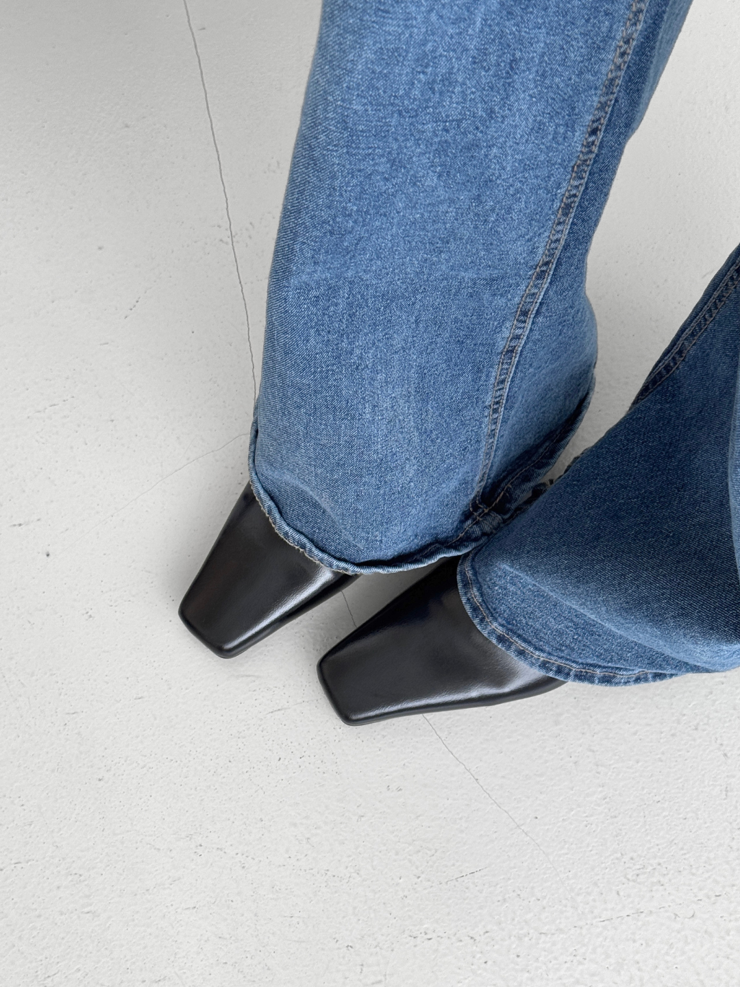 Two-way Squared Toe Heeled Mules
